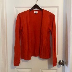Orange cardigan